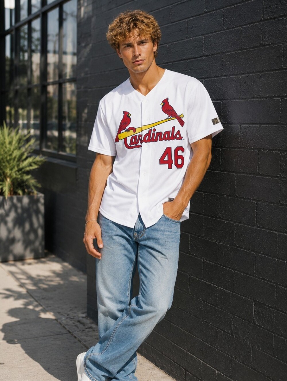 St. Louis Cardinals Paul Goldschmidt #46 SGA Jersey White MLB Size XL CC